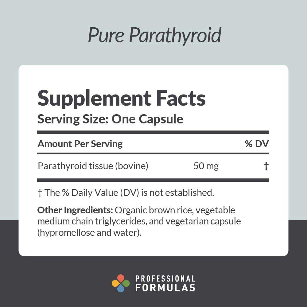 Professional Formulas Pure Parathyroid Ingredients
