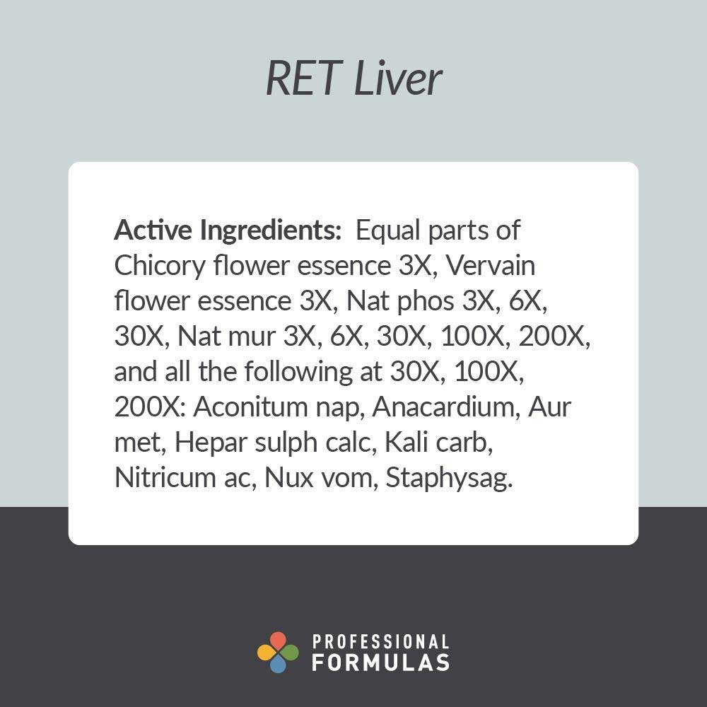 Professional Formulas RET Liver Ingredients