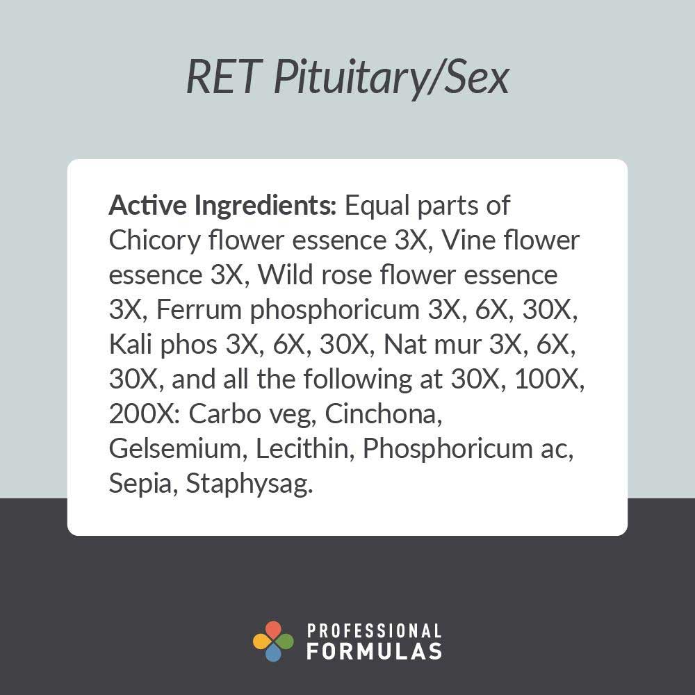 Professional Formulas RET Pituitary/Sex Ingredients