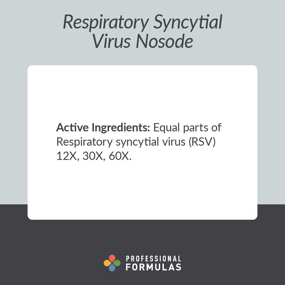 Professional Formulas Respiratory Syncytial Virus Nosode Ingredients