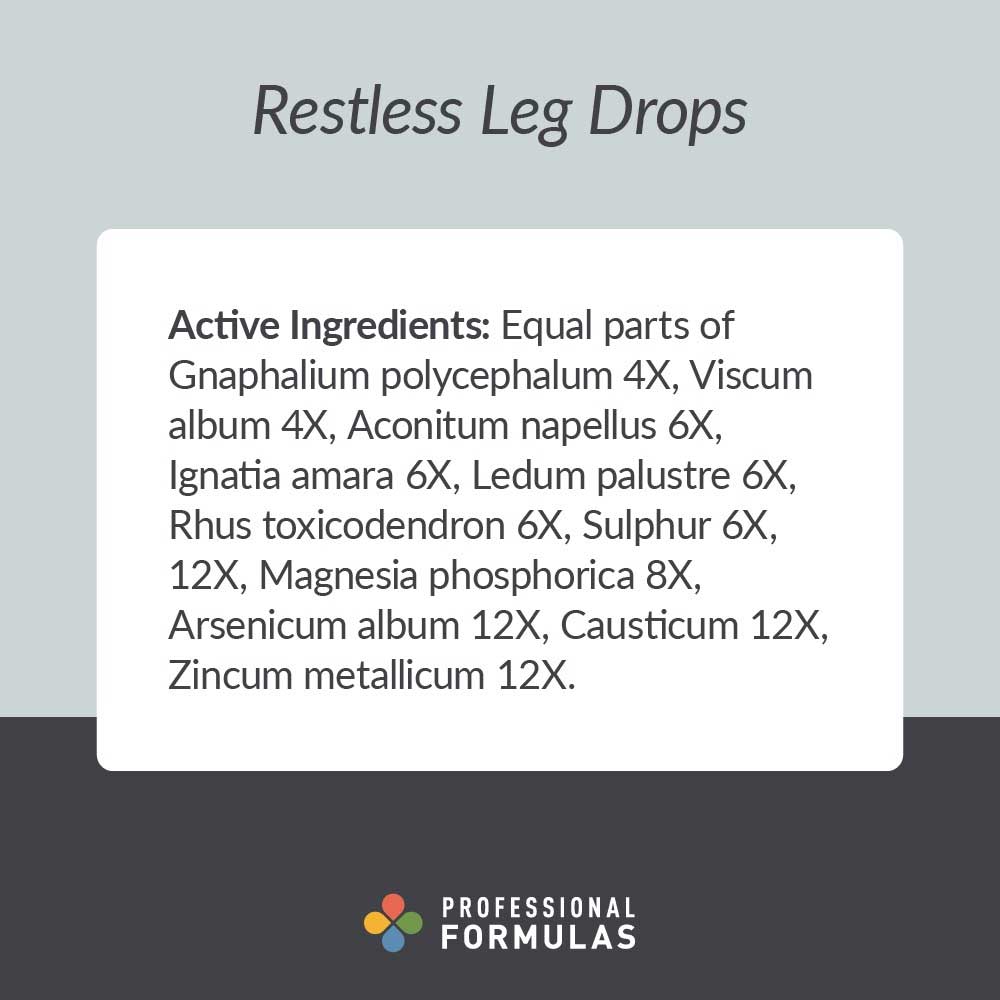 Professional Formulas Restless Leg Drops Ingredients