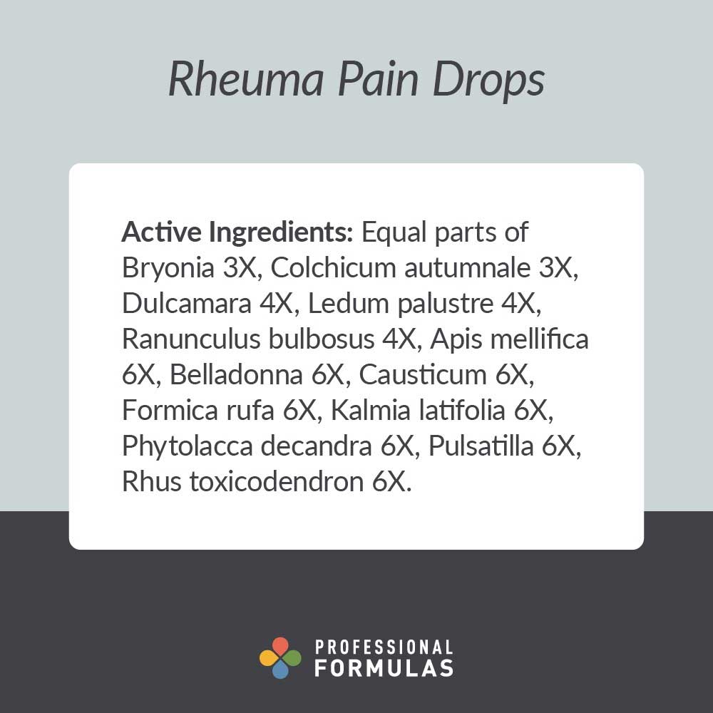 Professional Formulas Rheuma Pain Drops Ingredients