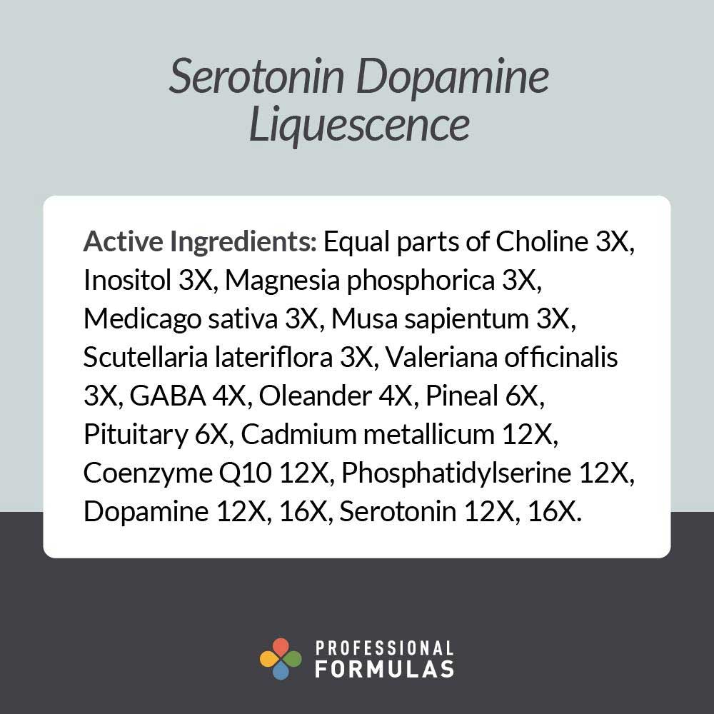 Professional Formulas Serotonin Dopamine Liquescence Ingredients