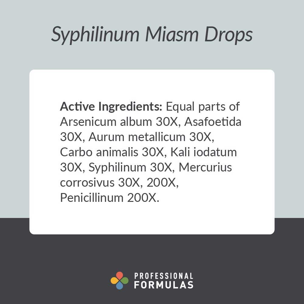 Professional Formulas Syphilinum Miasm Drops Ingredients