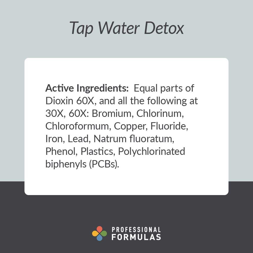 Professional Formulas Tap Water Detox Ingredients