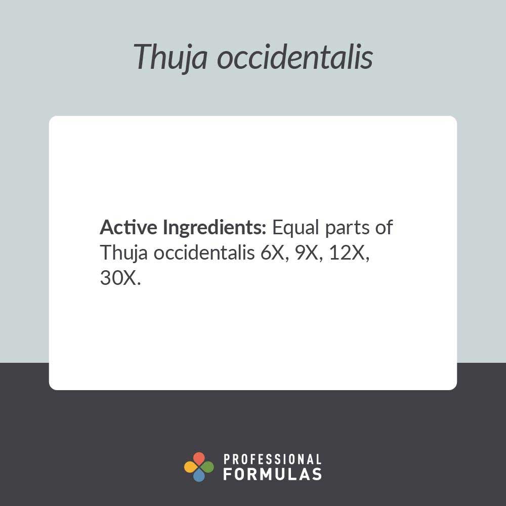Professional Formulas Thuja (Thuja occidentalis) Ingredients