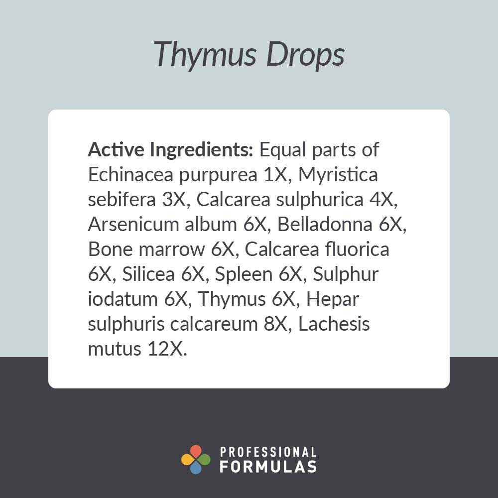 Professional Formulas Thymus Drops Ingredients