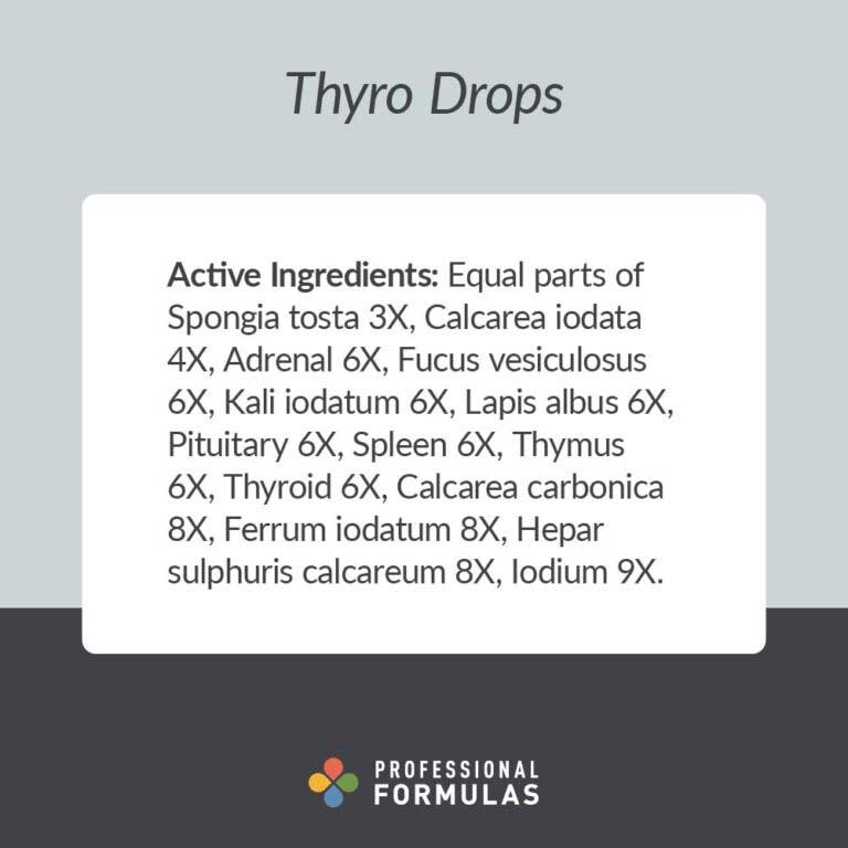 Professional Formulas Thyro Drops Ingredients