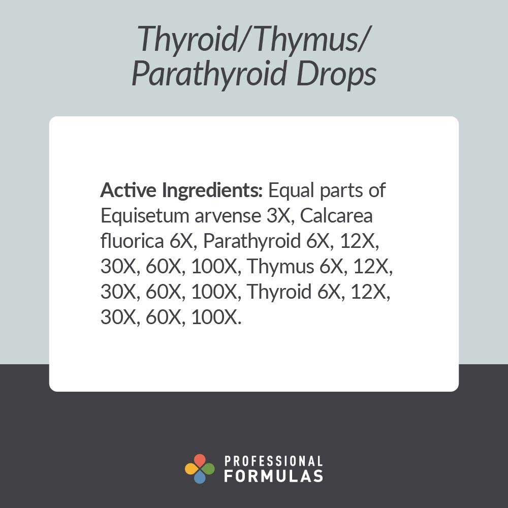 Professional Formulas Thyroid Thymus Parathyroid Drops Ingredients