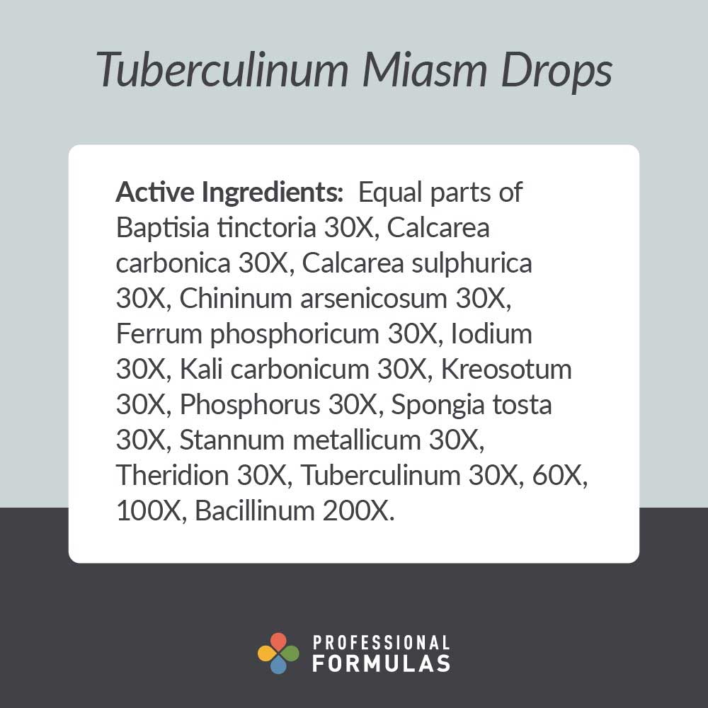 Professional Formulas Tuberculinum Miasm Drops Ingredients