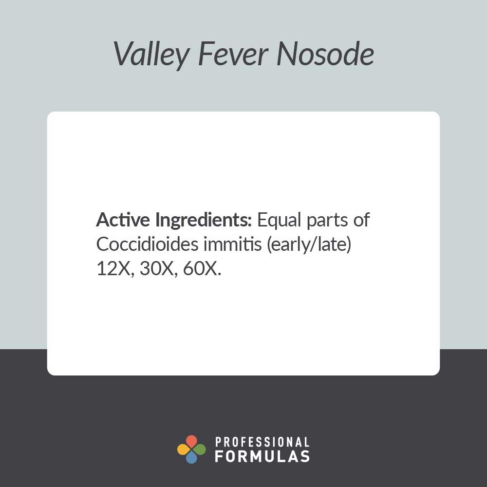 Professional Formulas Valley Fever Nosode Ingredients
