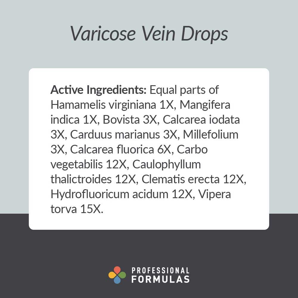 Professional Formulas Varicose Vein Drops ngredients