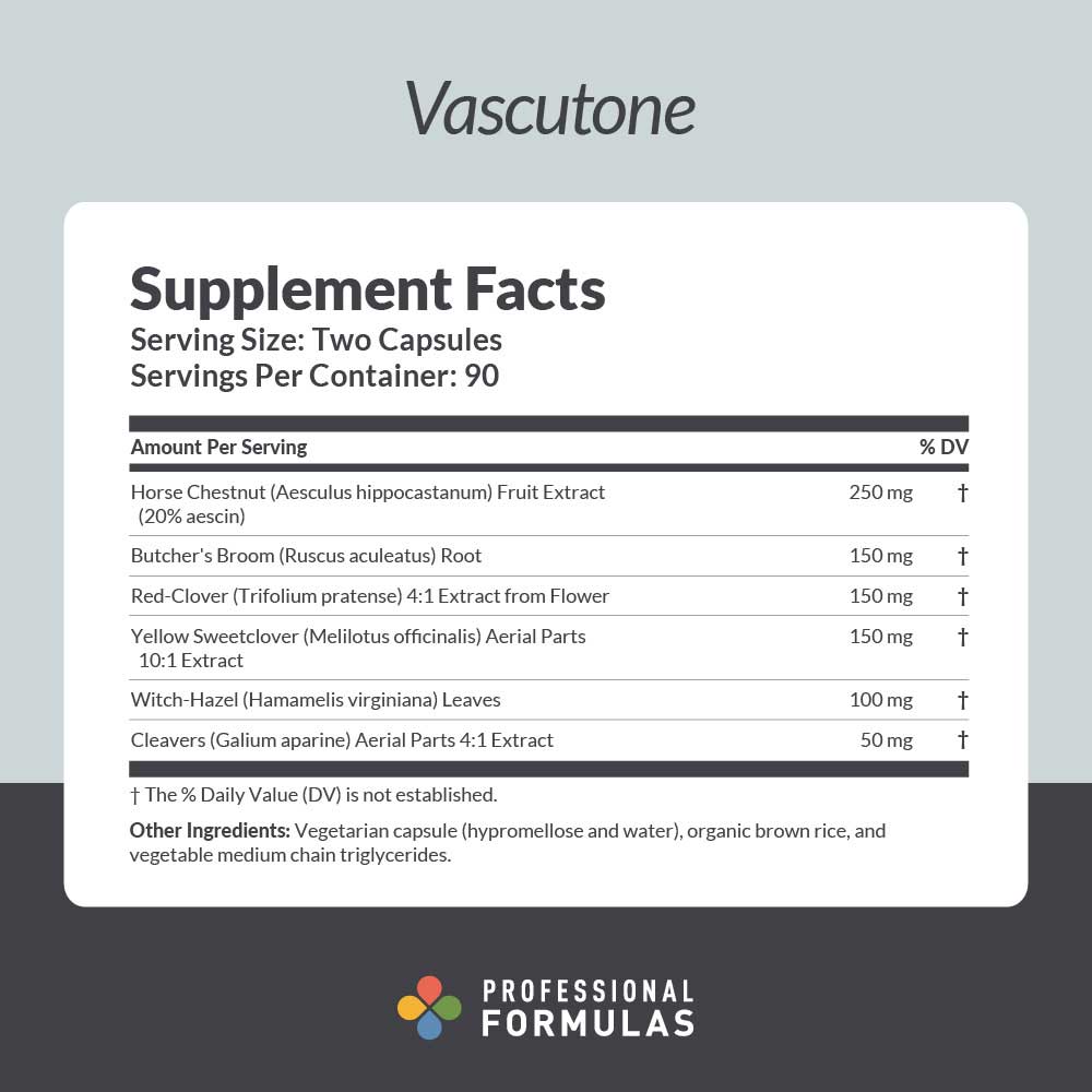 Professional Formulas VascuTone Ingredients
