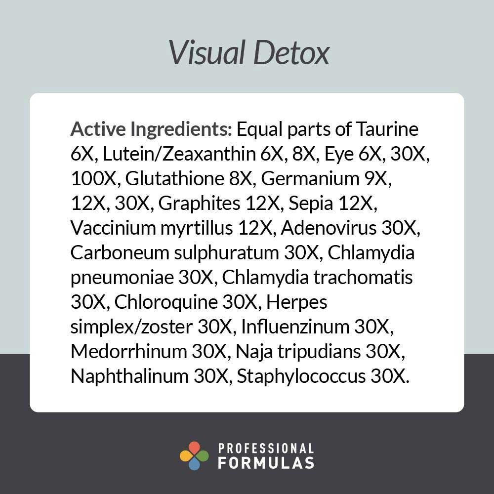 Professional Formulas Visual Detox Ingredients