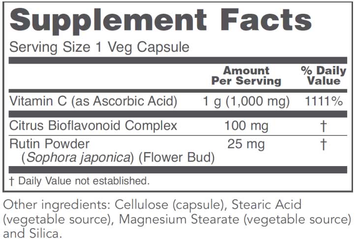 Protocol for Life Balance C-1000 Caps Ingredients