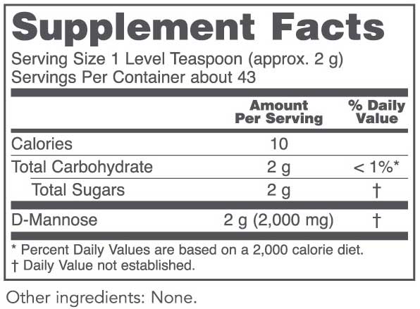 Protocol for Life Balance D-Mannose Ingredients