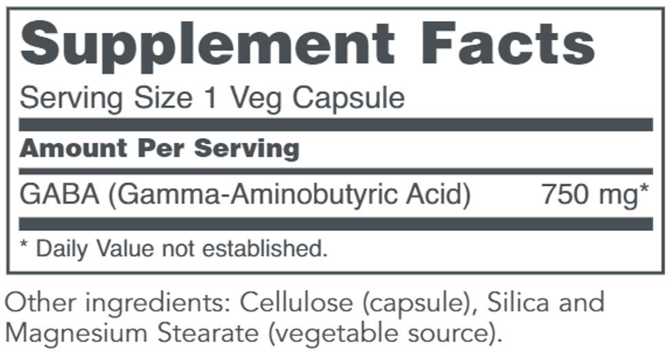 Protocol for Life Balance GABA Ingredients