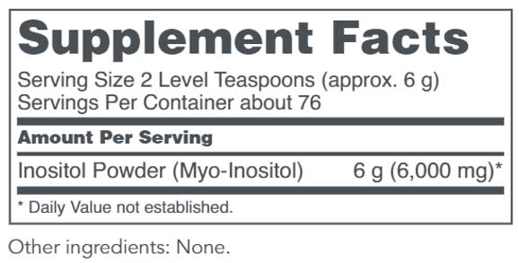 Protocol for Life Balance Myo-Inositol Powder Ingredients
