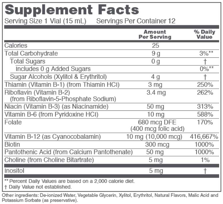 Protocol for Life Balance Nutri-Dose B-12 Ingredients
