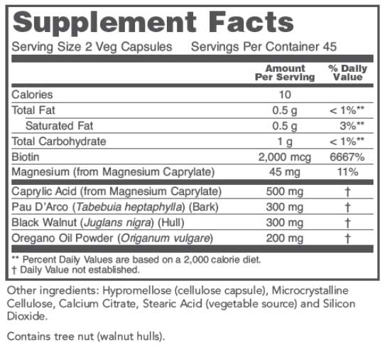 Protocol for Life Balance OrthoFlora Yeast Support Ingredients