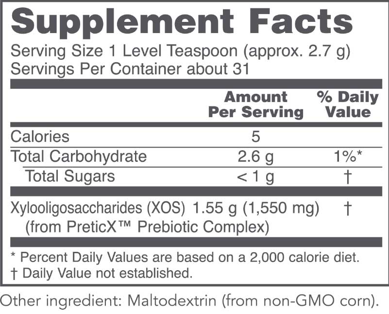 Protocol for Life Balance Prebiotic Powder XOS Ingredients