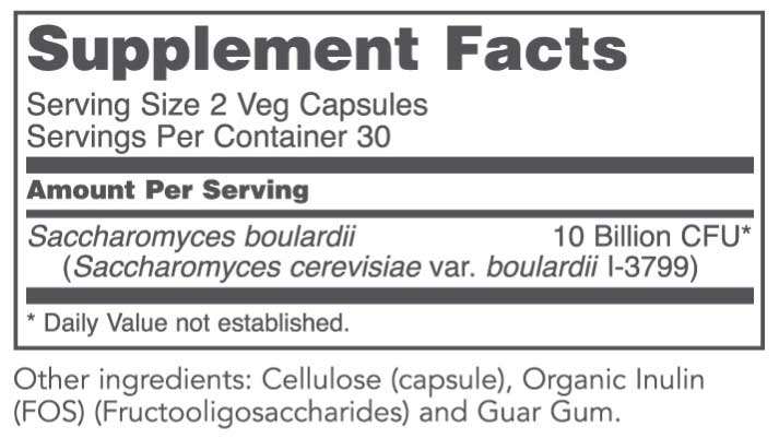 Protocol for Life Balance Saccharomyces Boulardii Ingredients