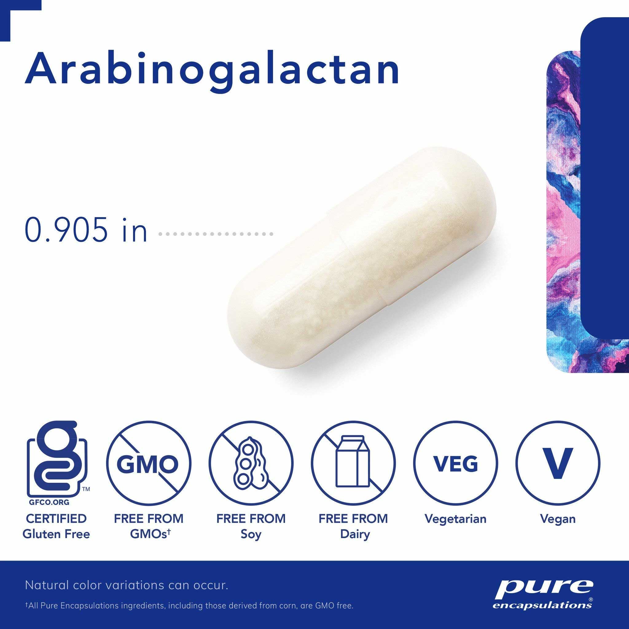 Pure Encapsulations Arabinogalactan Capsules