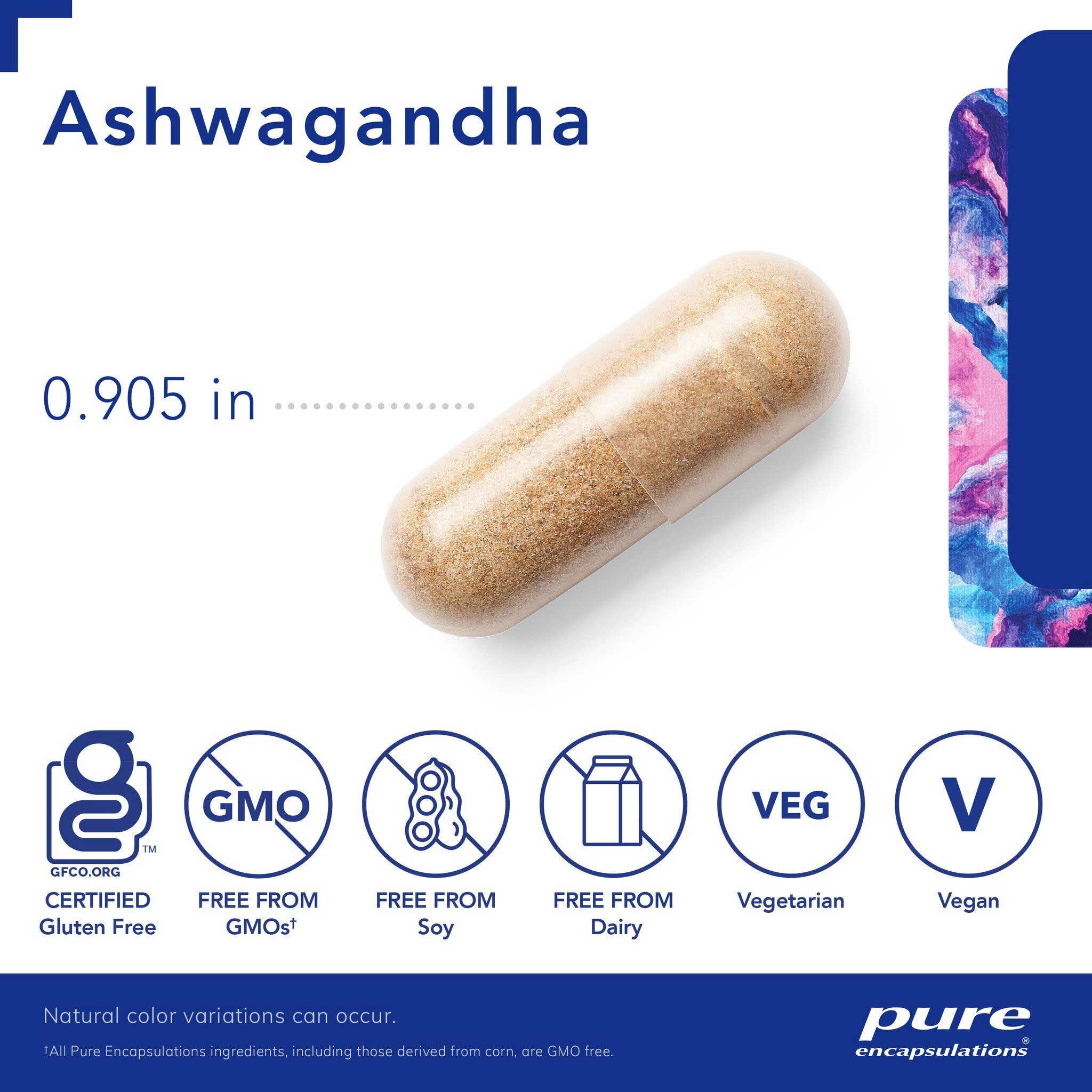 Pure Encapsulations Ashwagandha Capsules