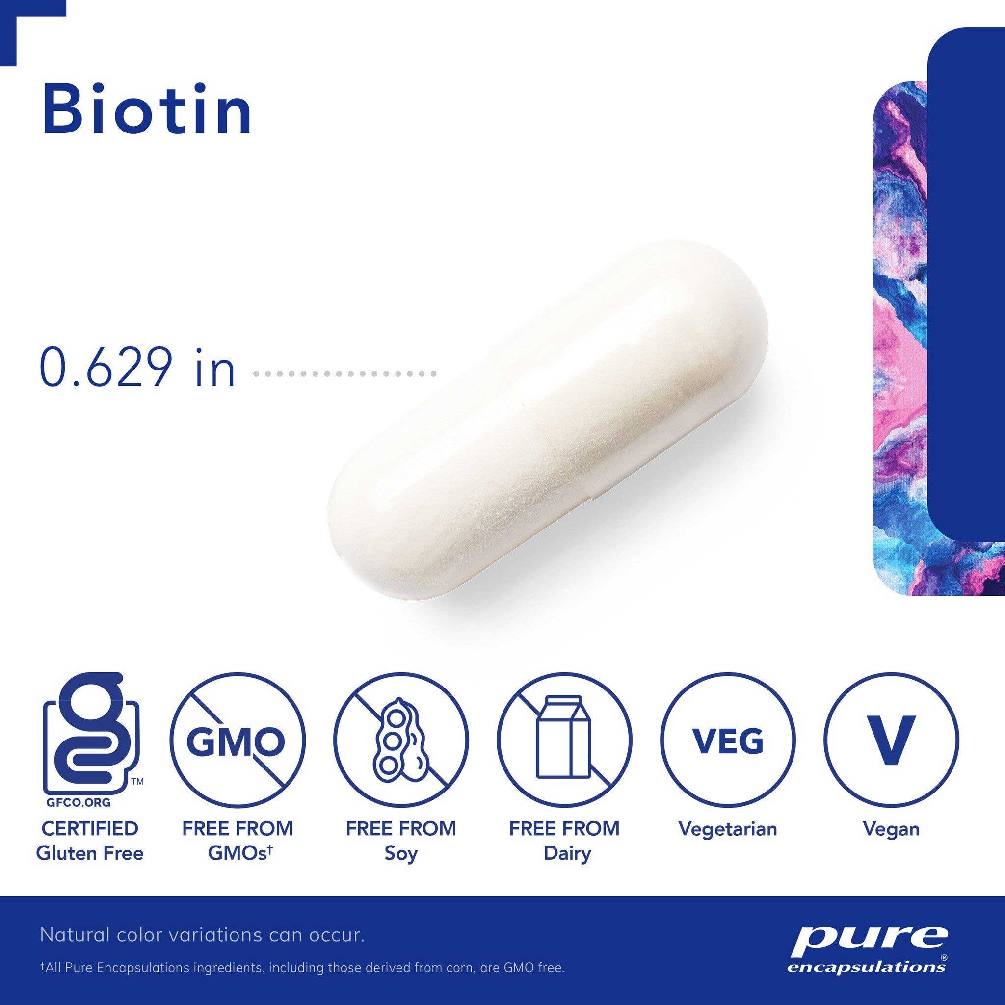 Pure Encapsulations Biotin 8 mg Capsules