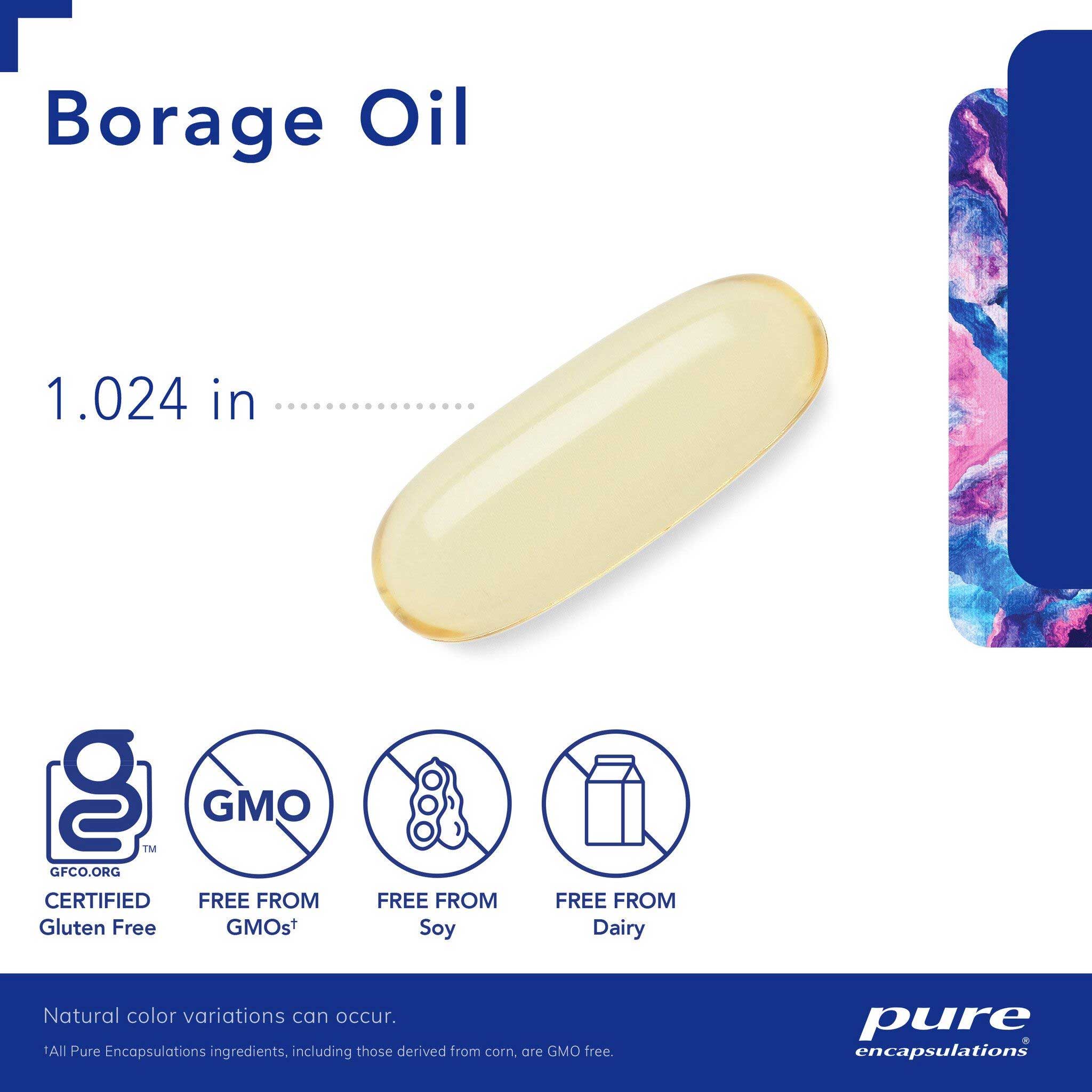 Pure Encapsulations Borage Oil Softgel Capsules