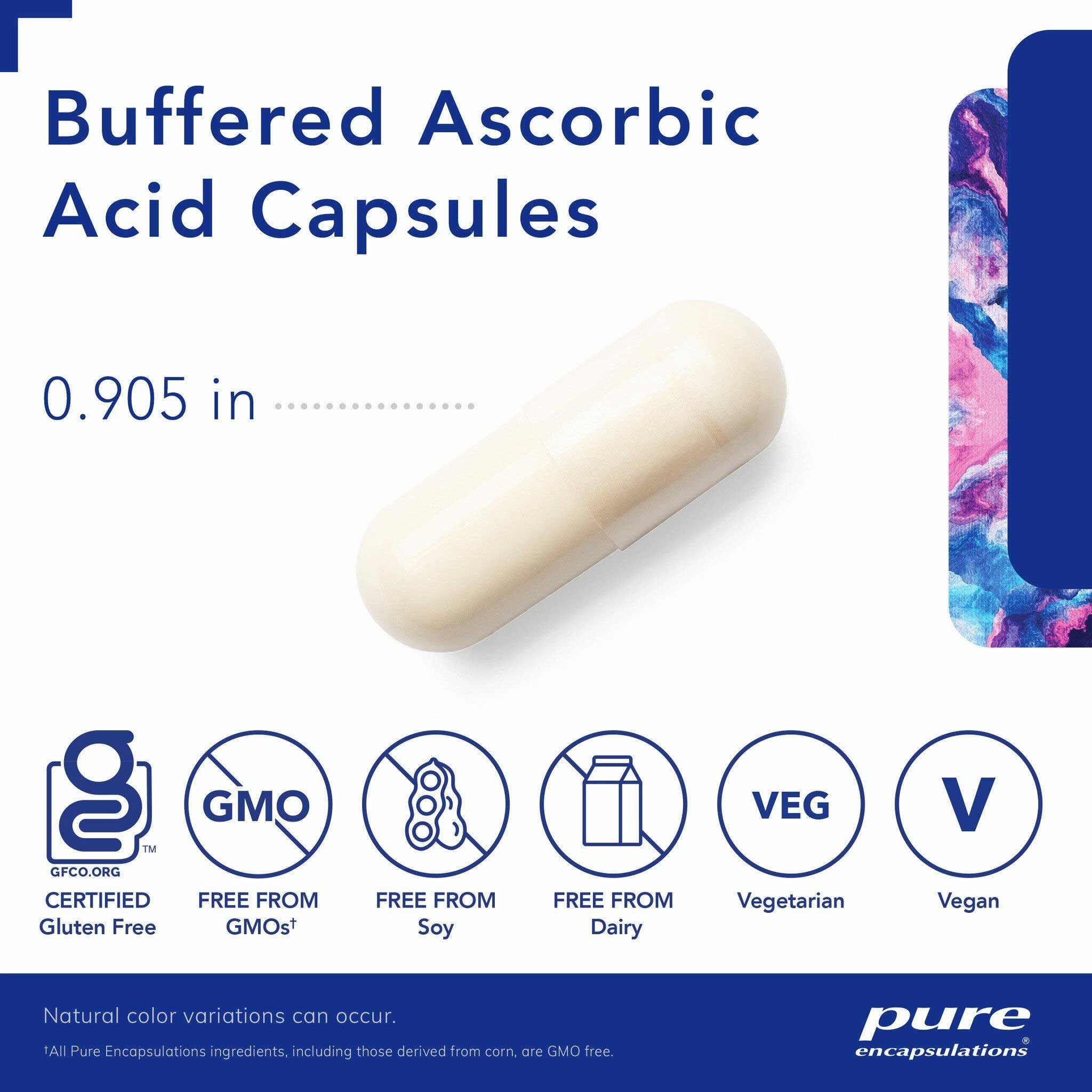 Pure Encapsulations Buffered Ascorbic Acid Capsules