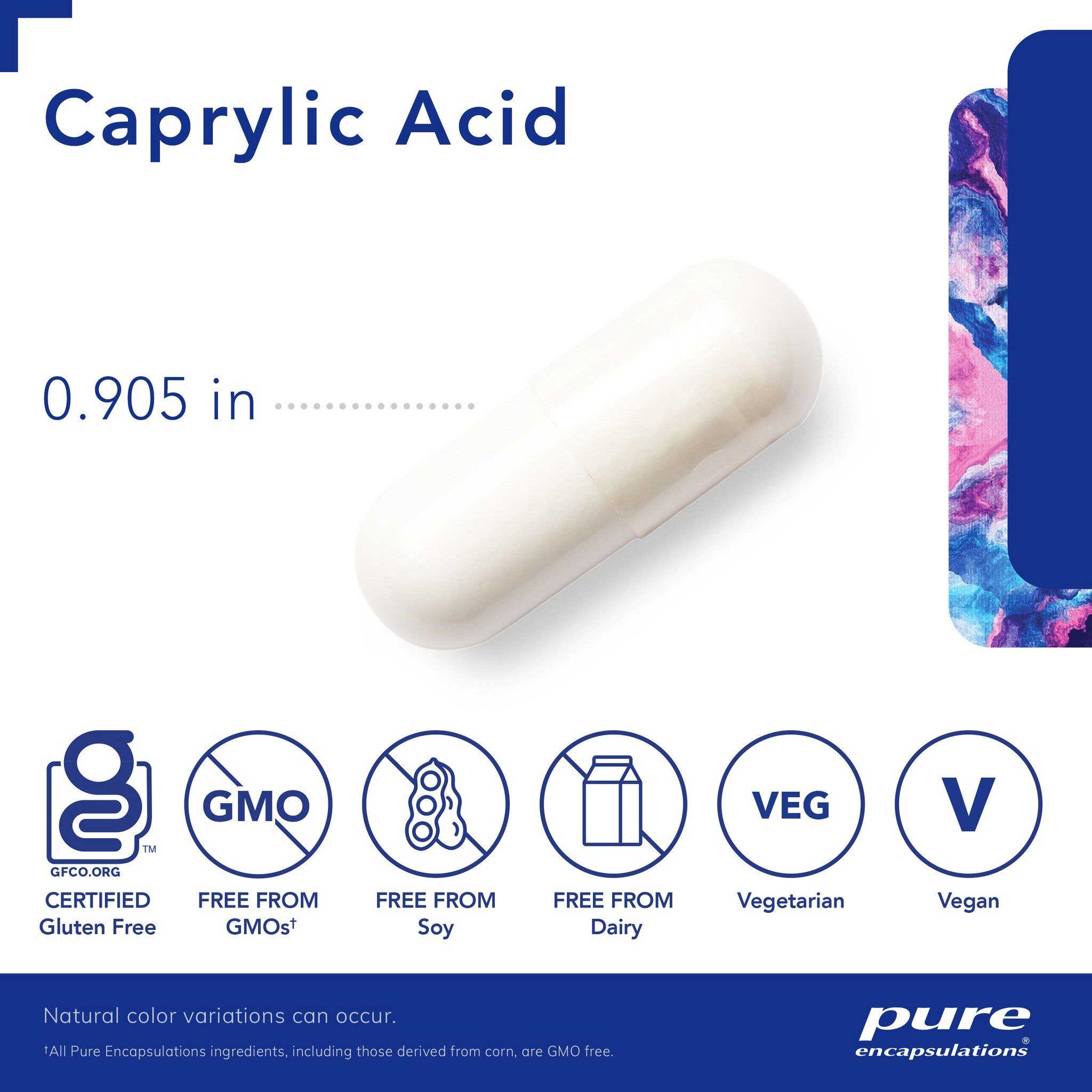Pure Encapsulations Caprylic Acid Capsules