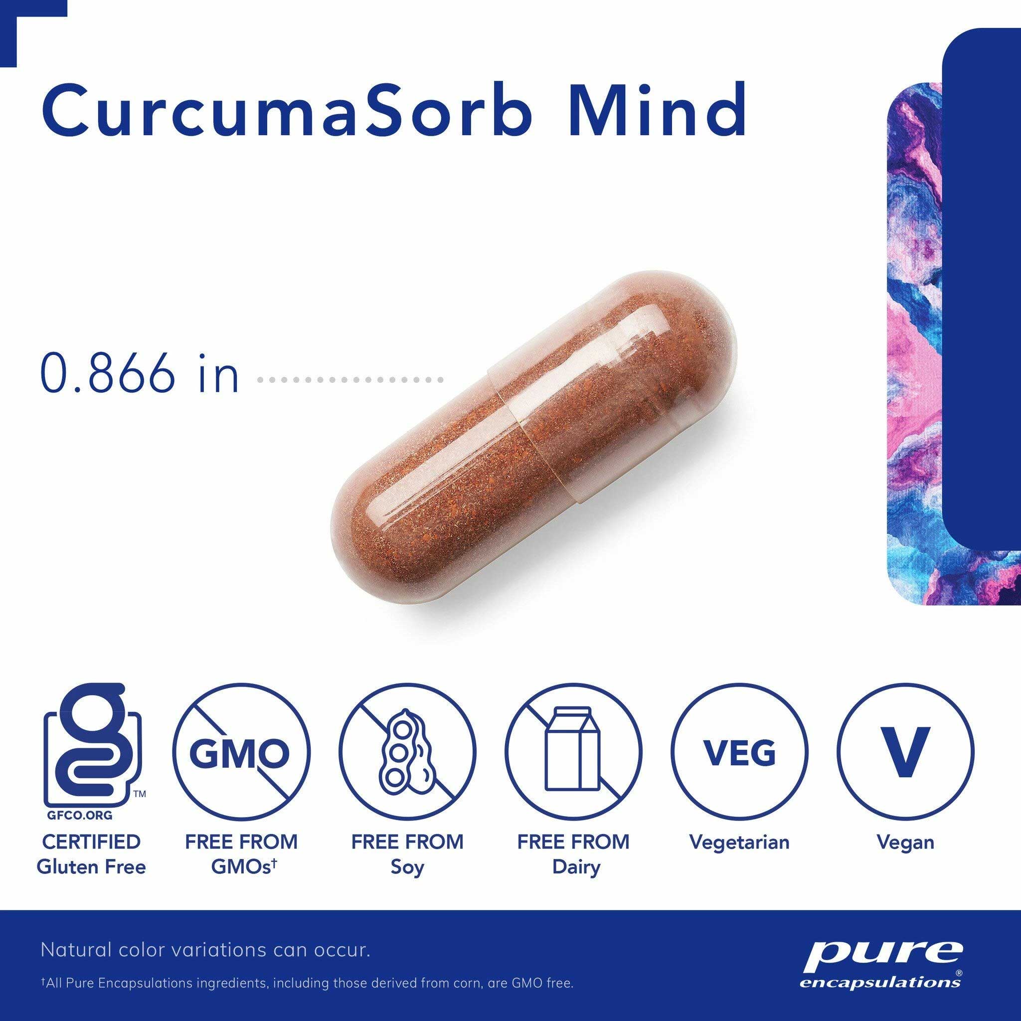 Pure Encapsulations CurcumaSorb Mind Capsules