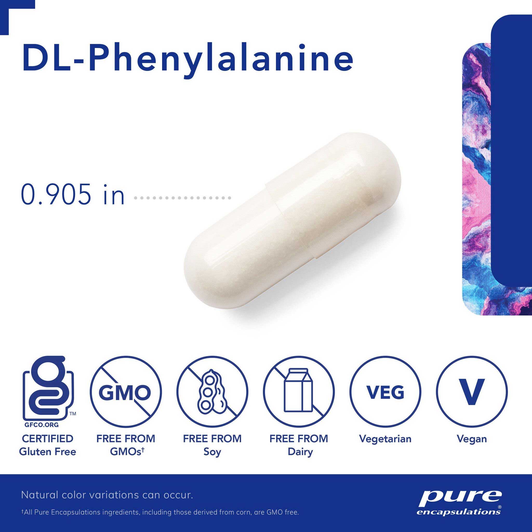Pure Encapsulations DL-Phenylalanine Capsules