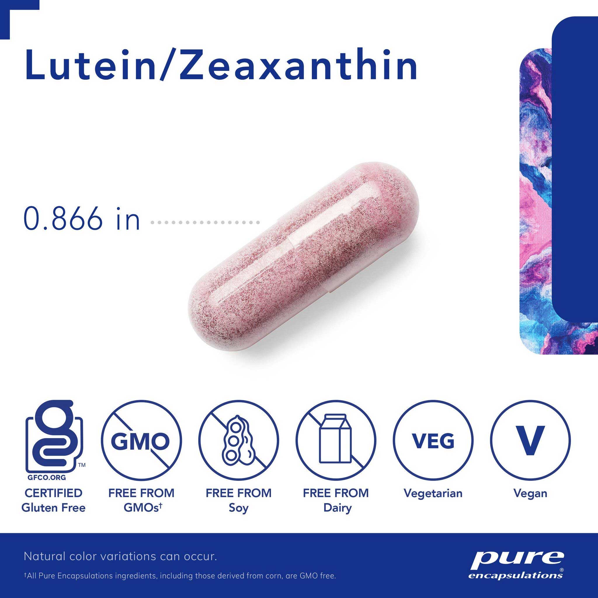 Pure Encapsulations Lutein/Zeaxanthin Capsules