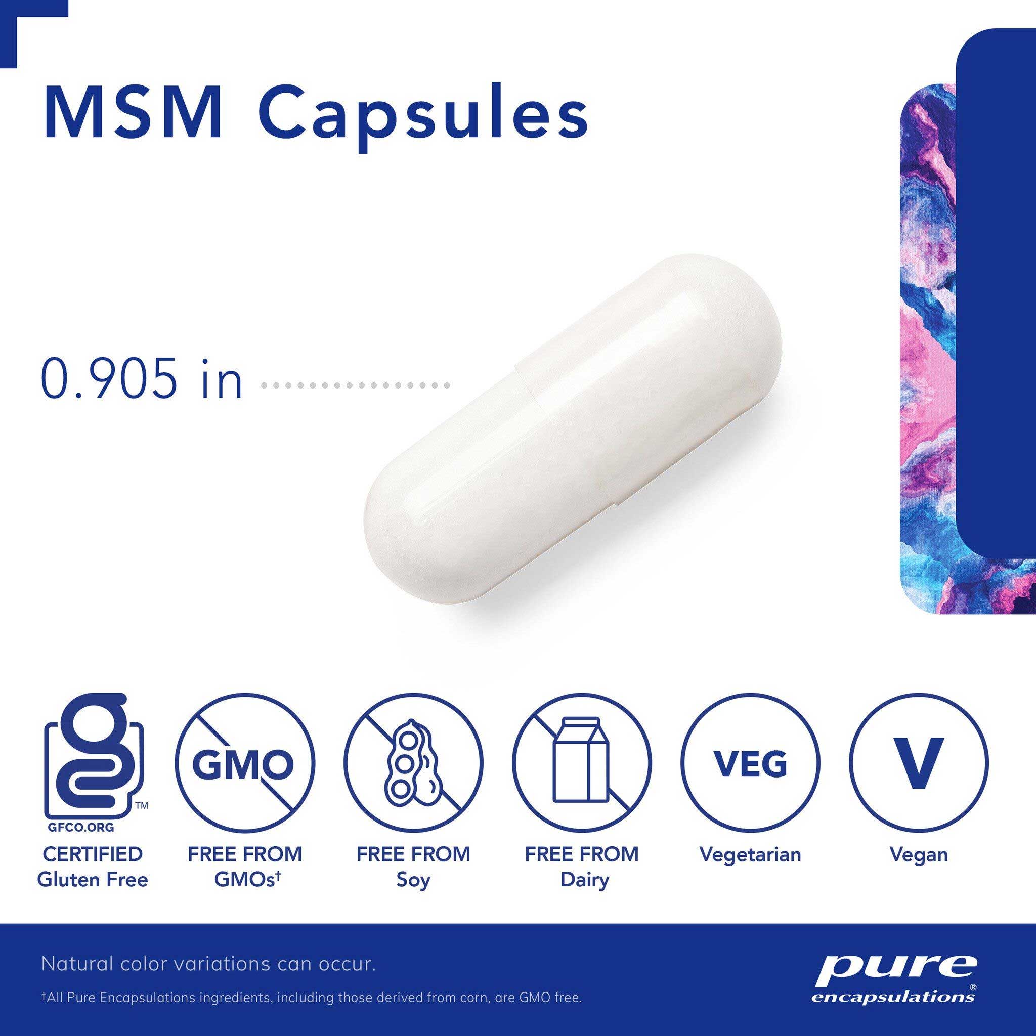 Pure Encapsulations MSM Capsules