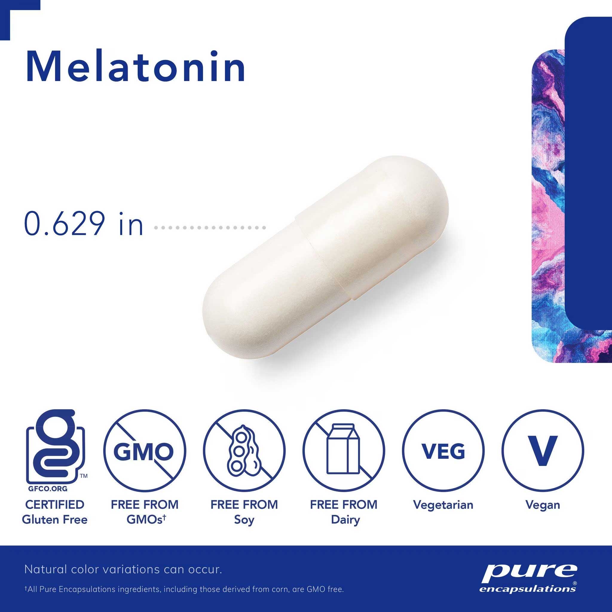 Pure Encapsulations Melatonin 3 mg Capsules