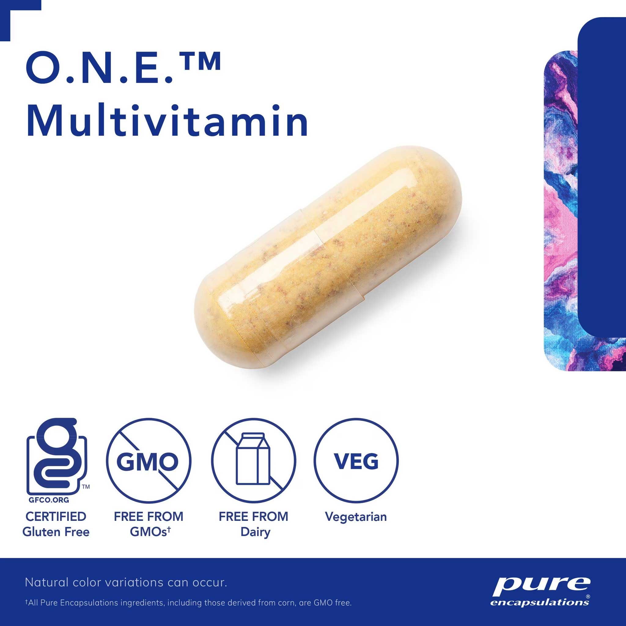 Pure Encapsulations O.N.E. Multivitamin Capsules