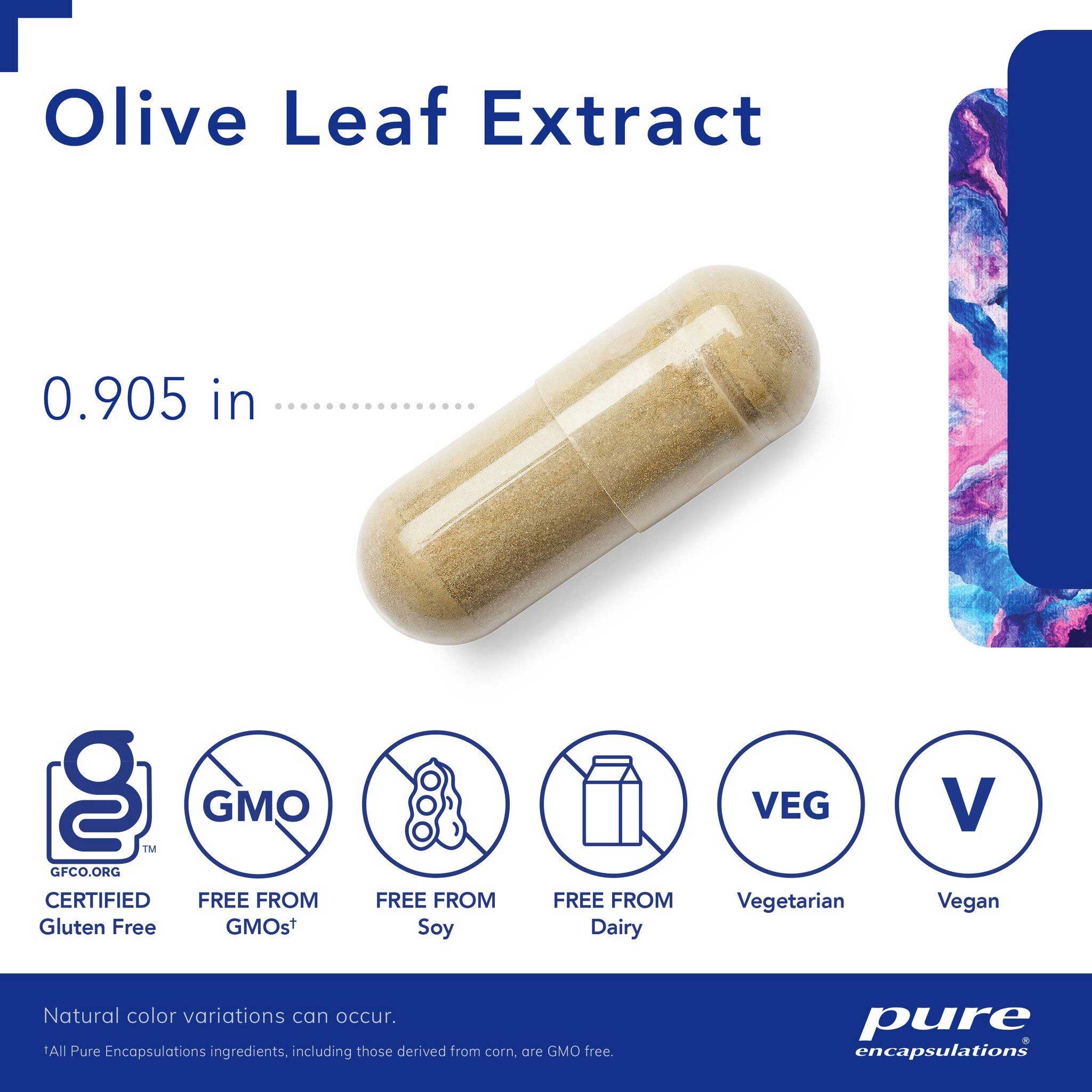 Pure Encapsulations Olive Leaf Extract Capsules