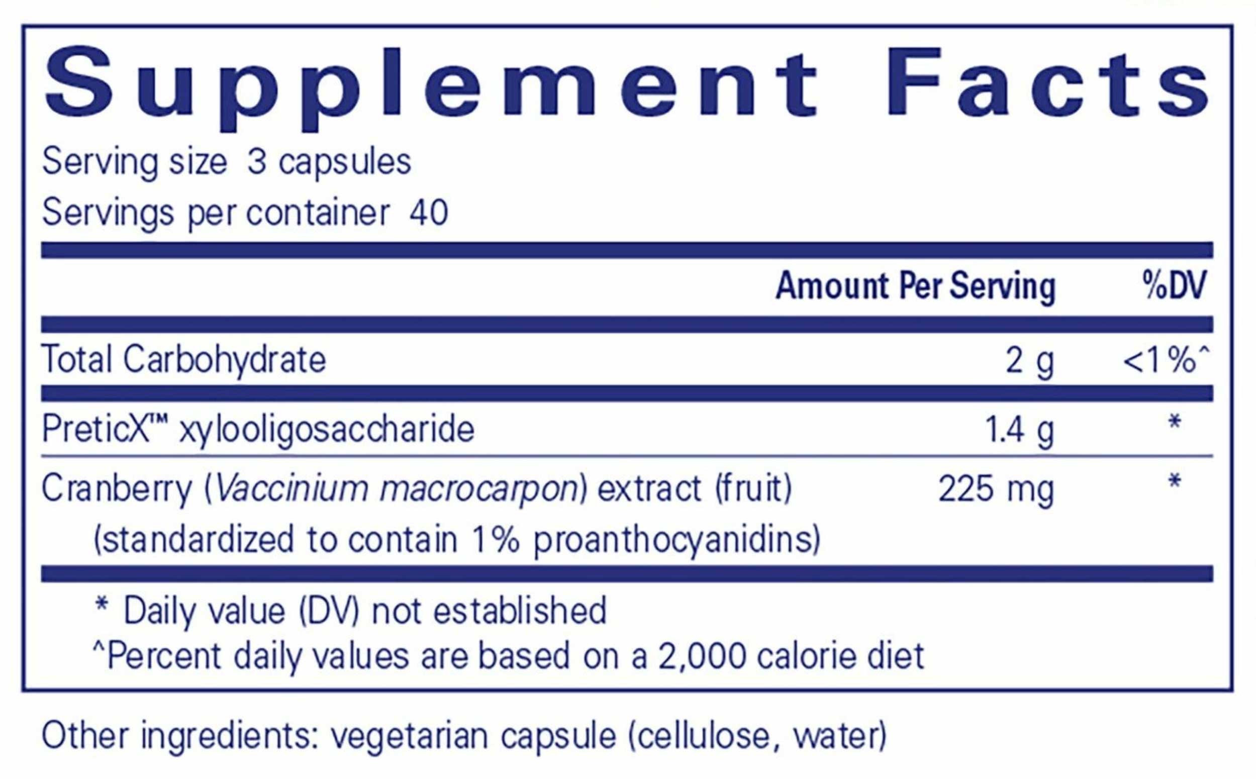 Pure Encapsulations Poly-Prebiotic Capsules Ingredients