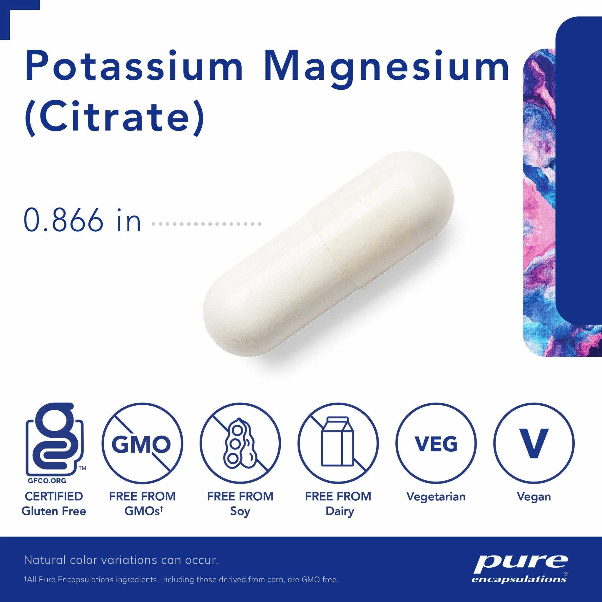Pure Encapsulations Potassium Magnesium (Citrate) Capsules