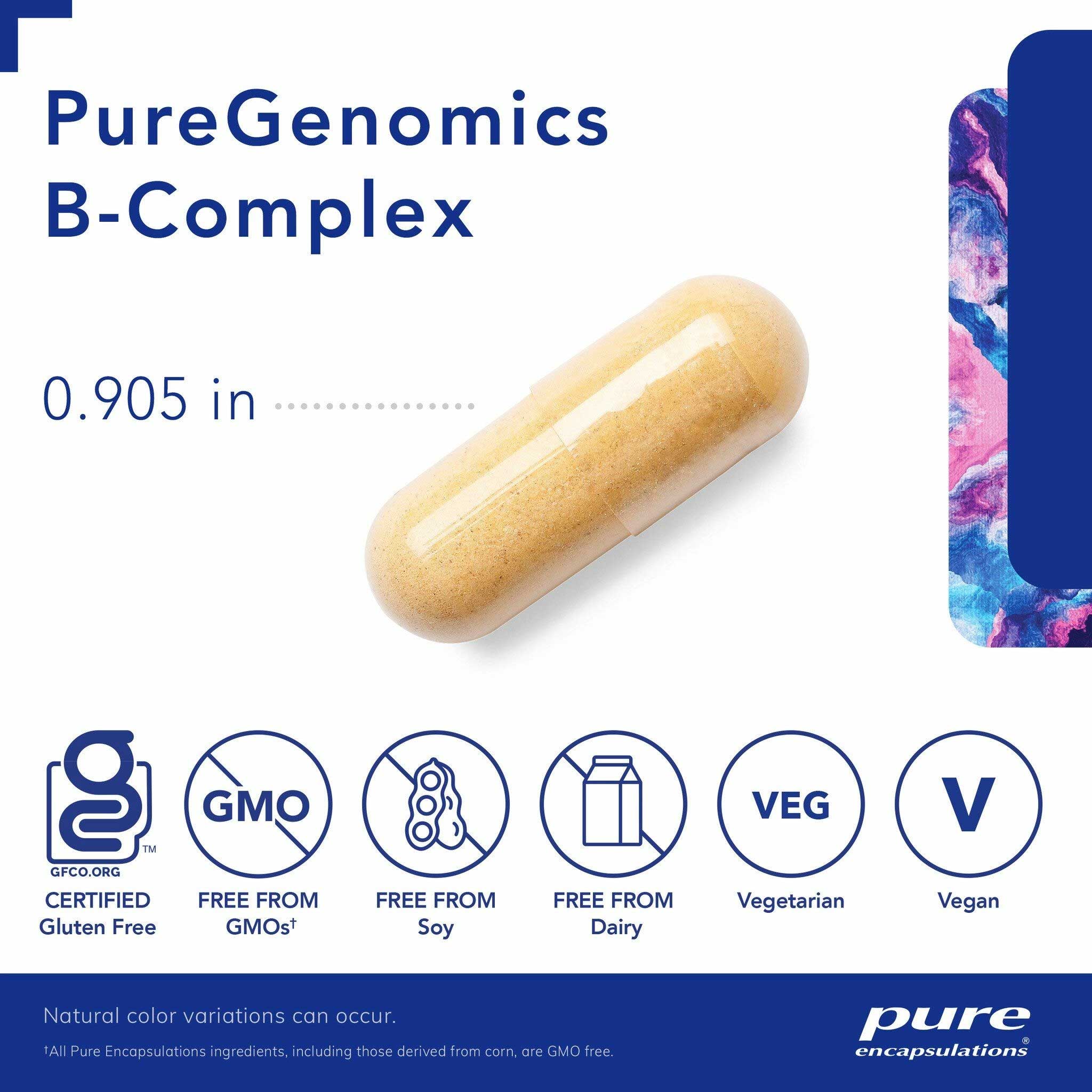 Pure Encapsulations PureGenomics B-Complex Capsules