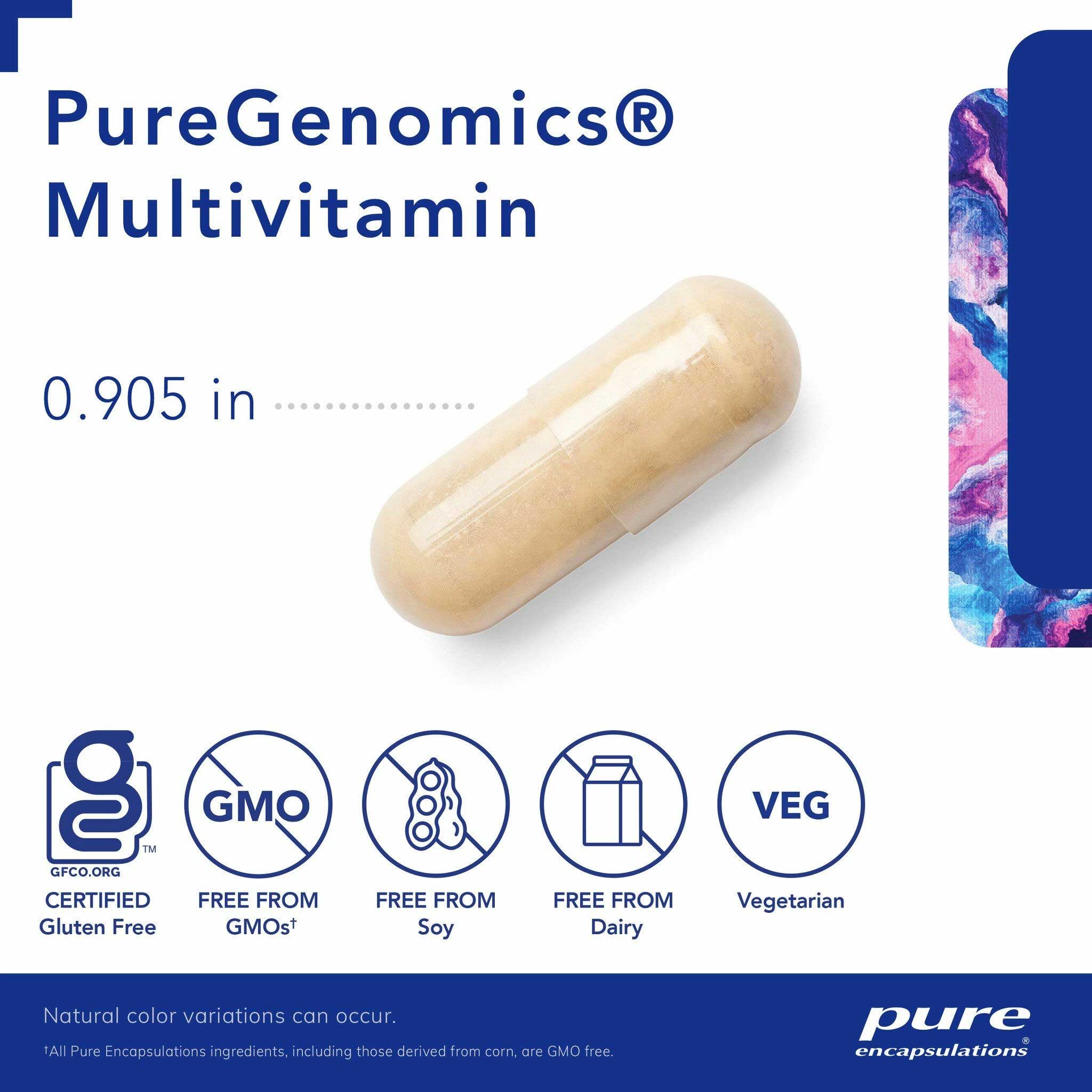 Pure Encapsulations PureGenomics Multivitamin Capsules