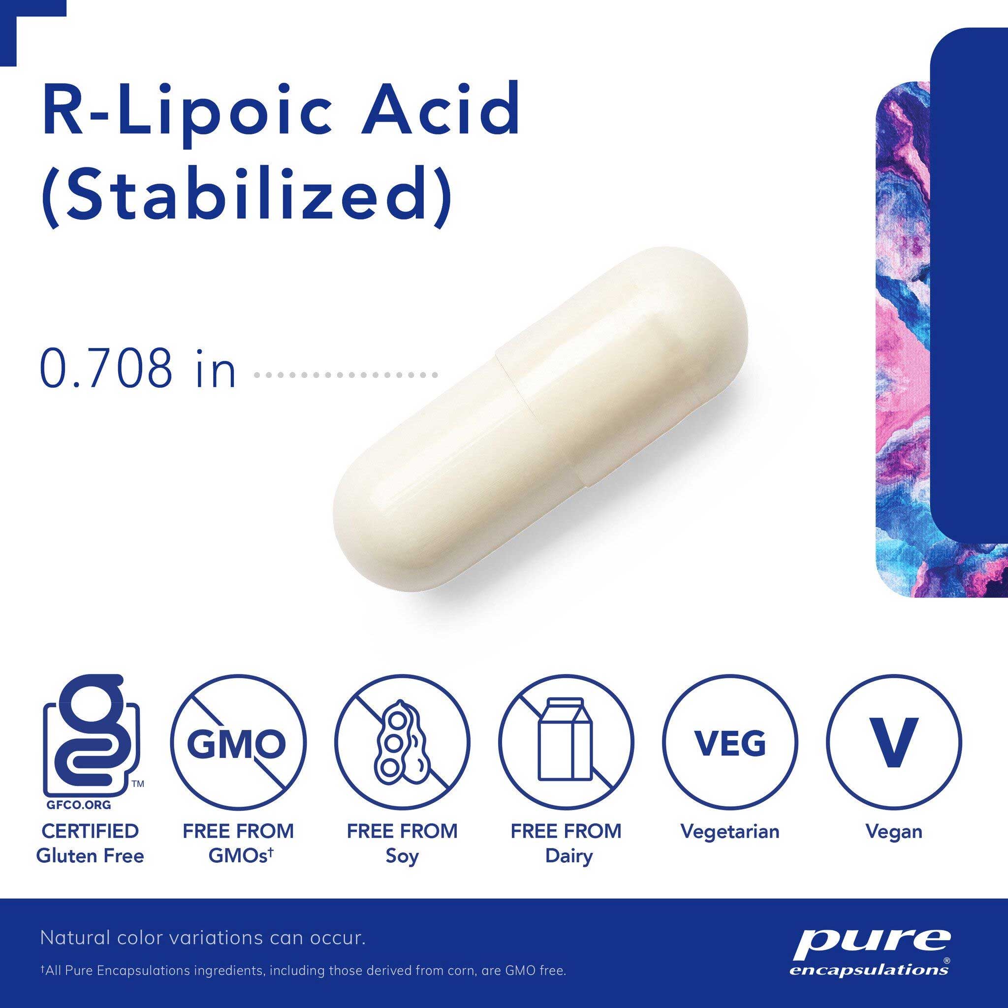 Pure Encapsulations R-Lipoic Acid (stabilized) Capsules