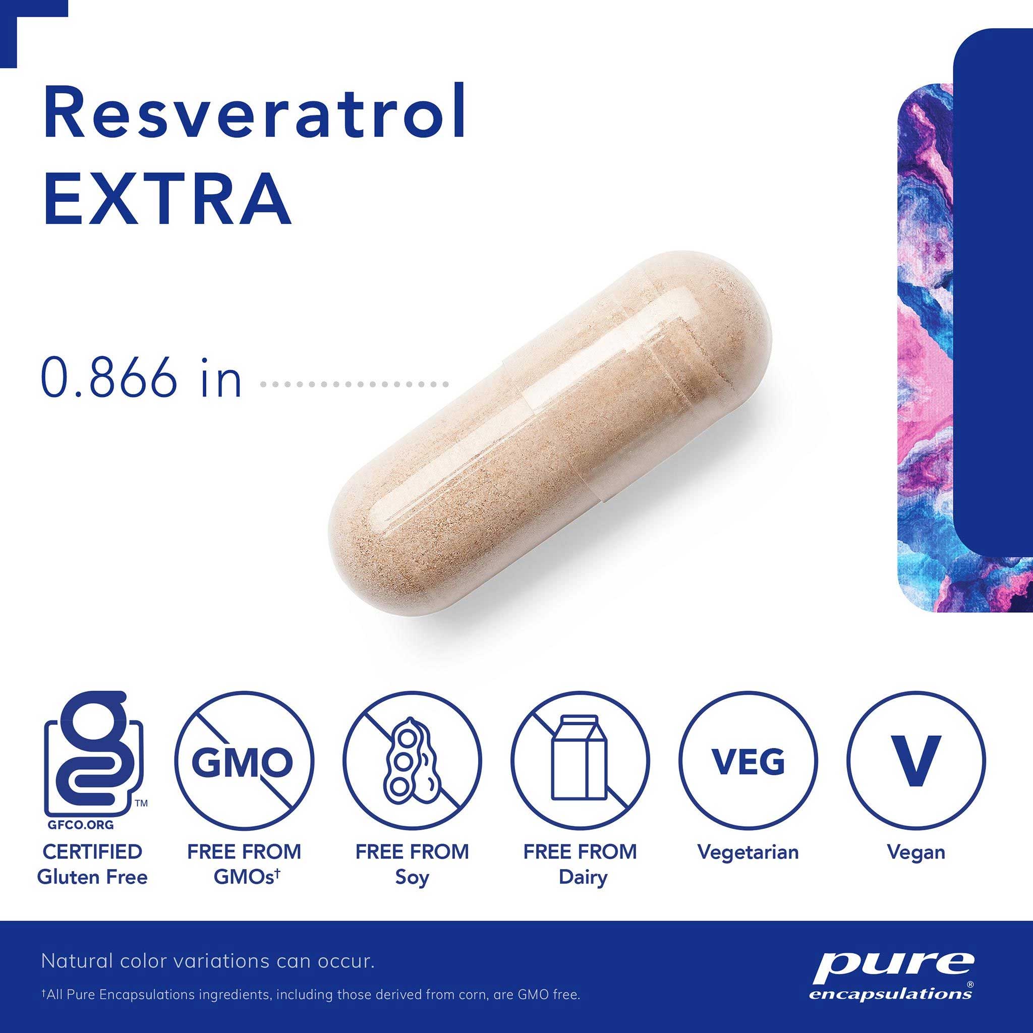 Pure Encapsulations Resveratrol Extra Capsules