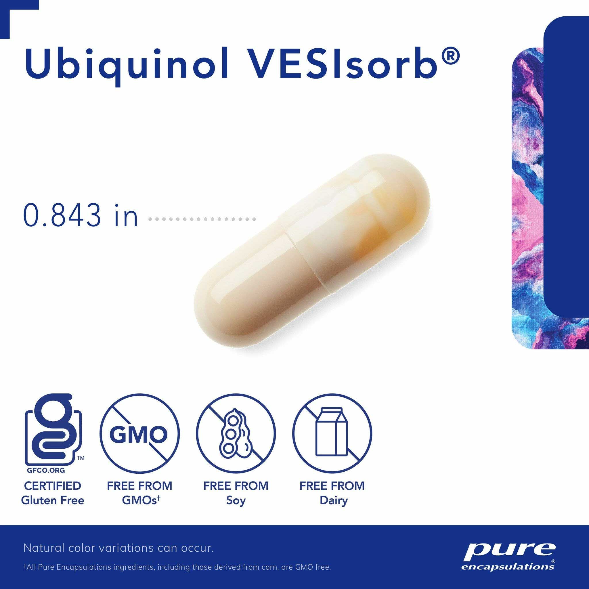 Pure Encapsulations Ubiquinol VESIsorb Pure Encapsulations Ubiquinol VESIsorb Caplique Capsules