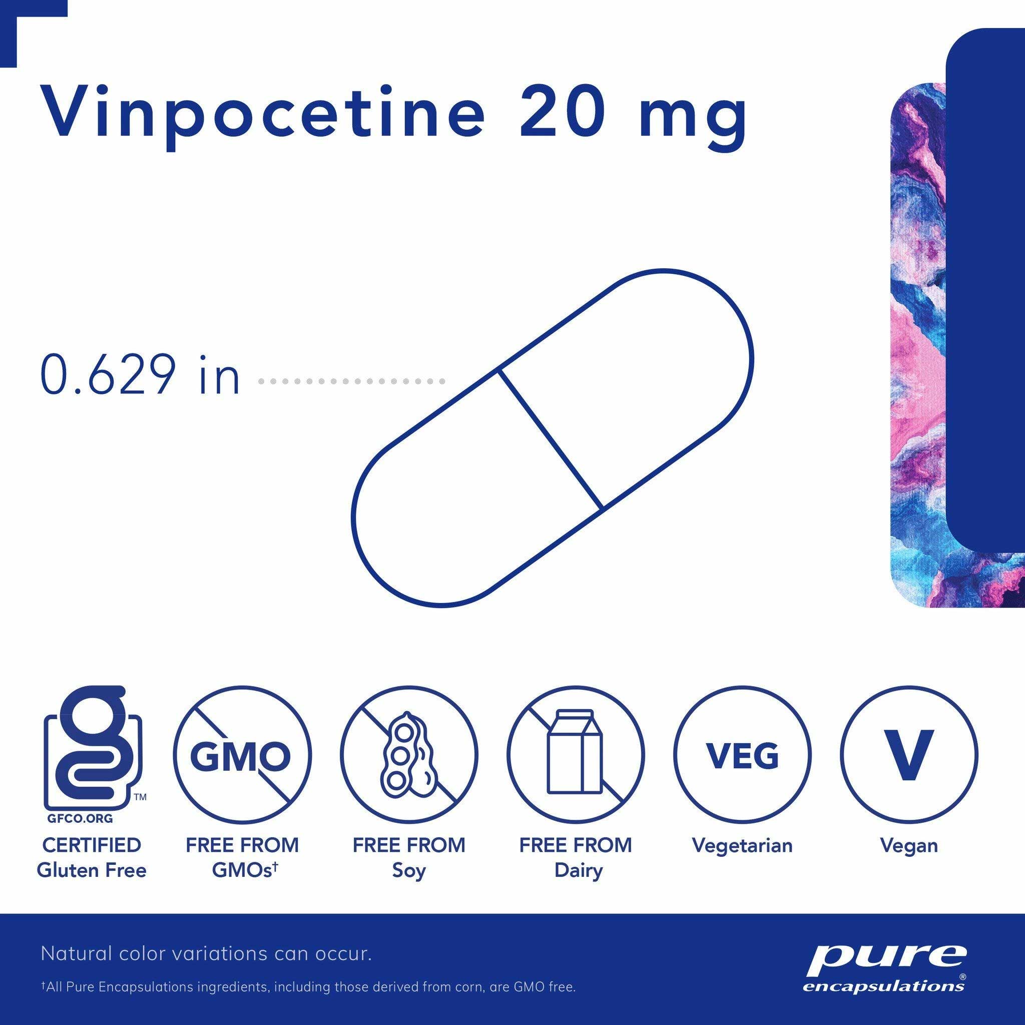 Pure Encapsulations Vinpocetine 20 mg Capsules