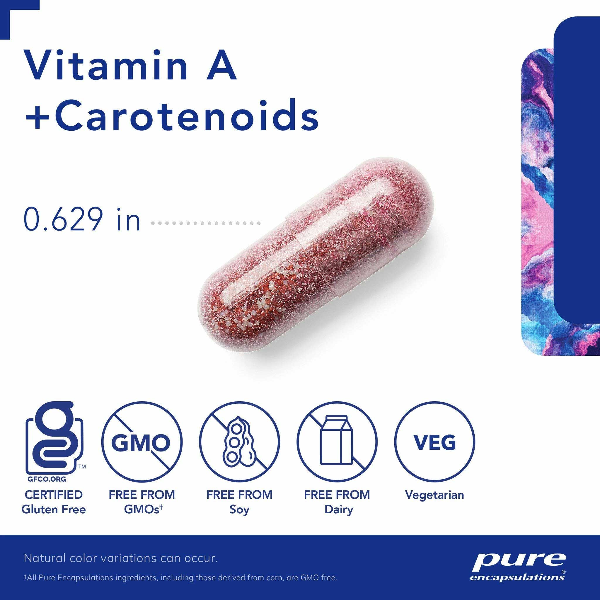 Pure Encapsulations Vitamin A + Carotenoids Capsules