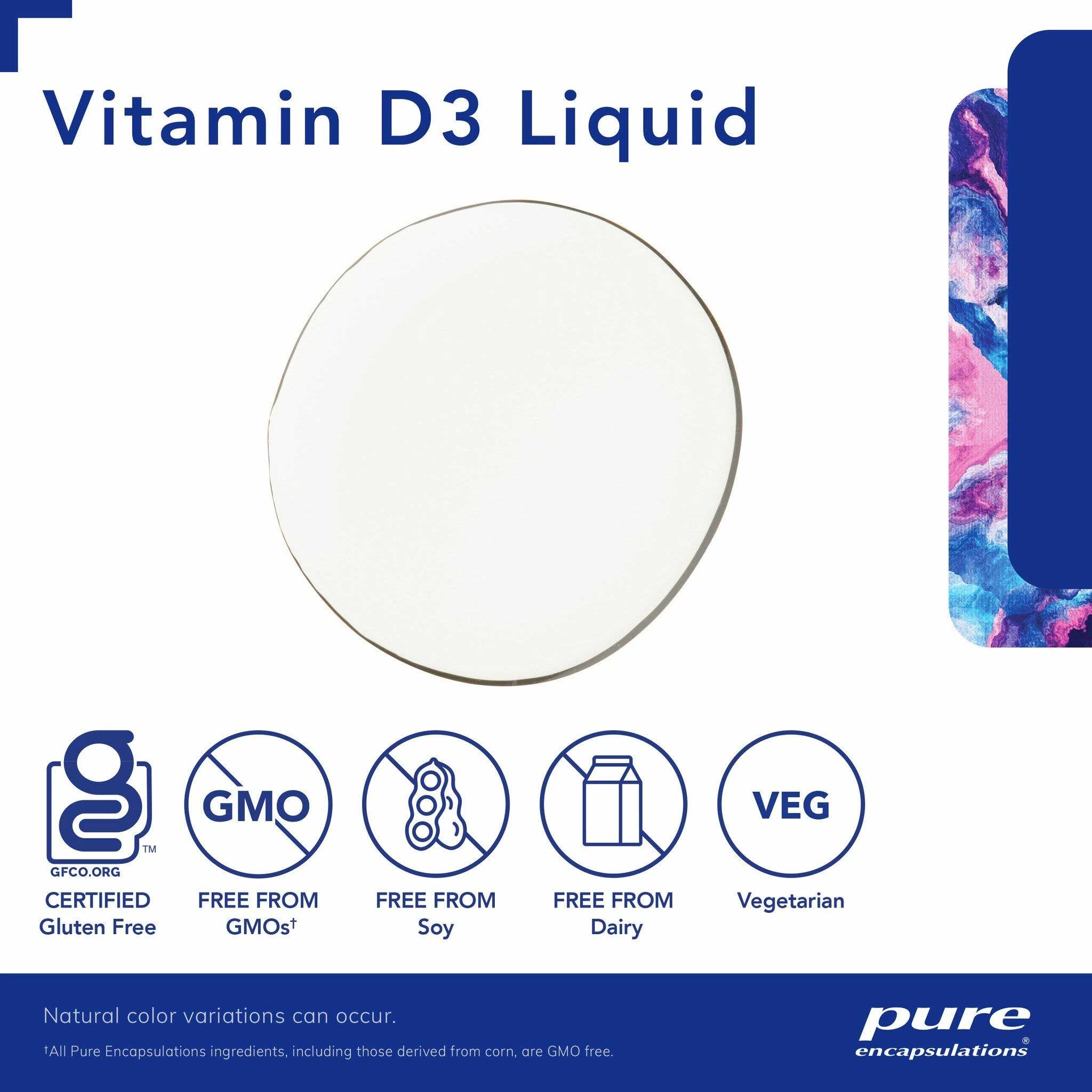 Pure Encapsulations Vitamin D3 Liquid