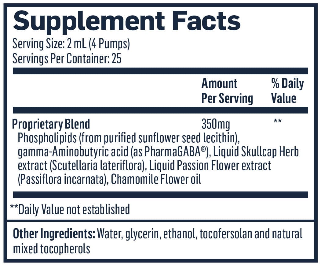 Quicksilver Scientific LipoCalm Ingredients